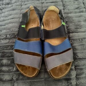 Naturalizer Strappy Summer Sandals Blue Womans 9